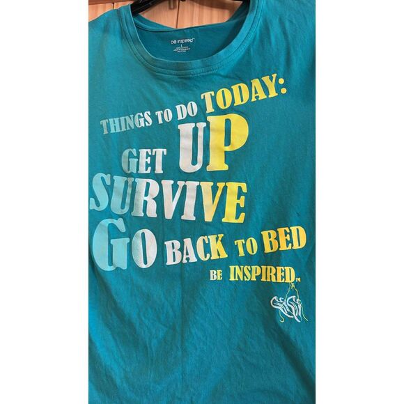 be inspired Women's Top Large T-Shirt Things to Do Today - Picture 3 of 3